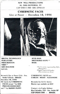 Cybernetic Faces - Live At Front (1994)